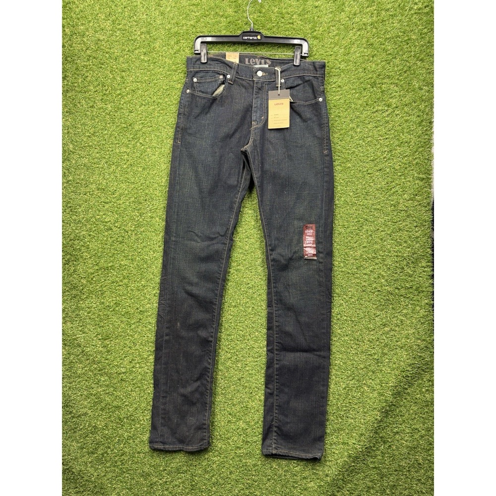 Levis 511 Slim Fit Jeans Mens 34x36 Dark Wash Denim Workwear 04511-185 NWT